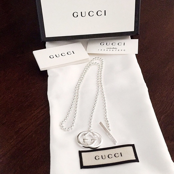 NWT Gucci “Britt”Sterling Silver Toggle - Picture 2 of 5
